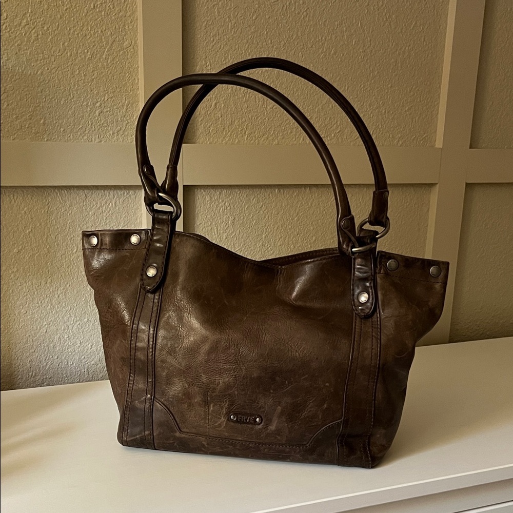 Frye Brown Leather Tote Bag